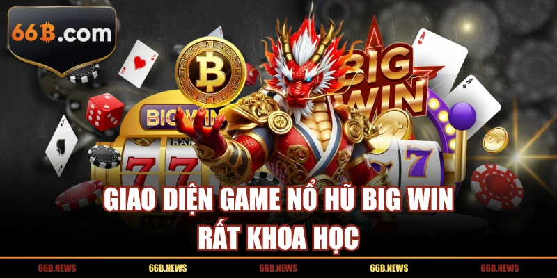 Giao diện game nổ hũ Big Win rất khoa học
