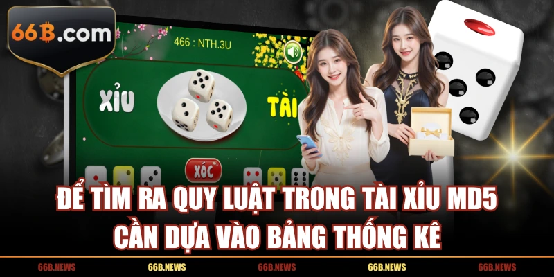 Để tìm ra quy luật trong tài xỉu MD5 cần dựa vào bảng thống kê